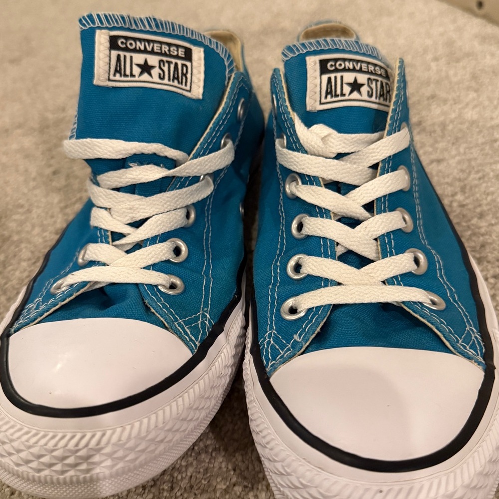 Converse Blue and White Shoes